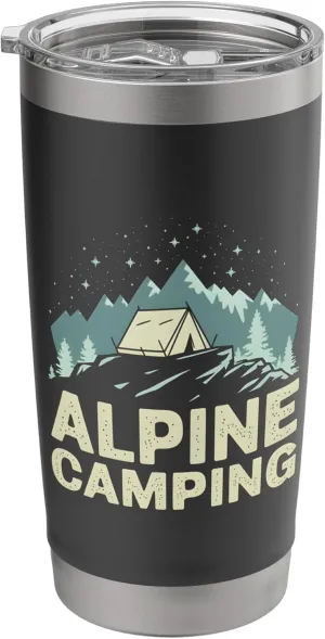 Alpine Camping Night Stars Camp Adventure Stainless Steel Insulated Tumbler