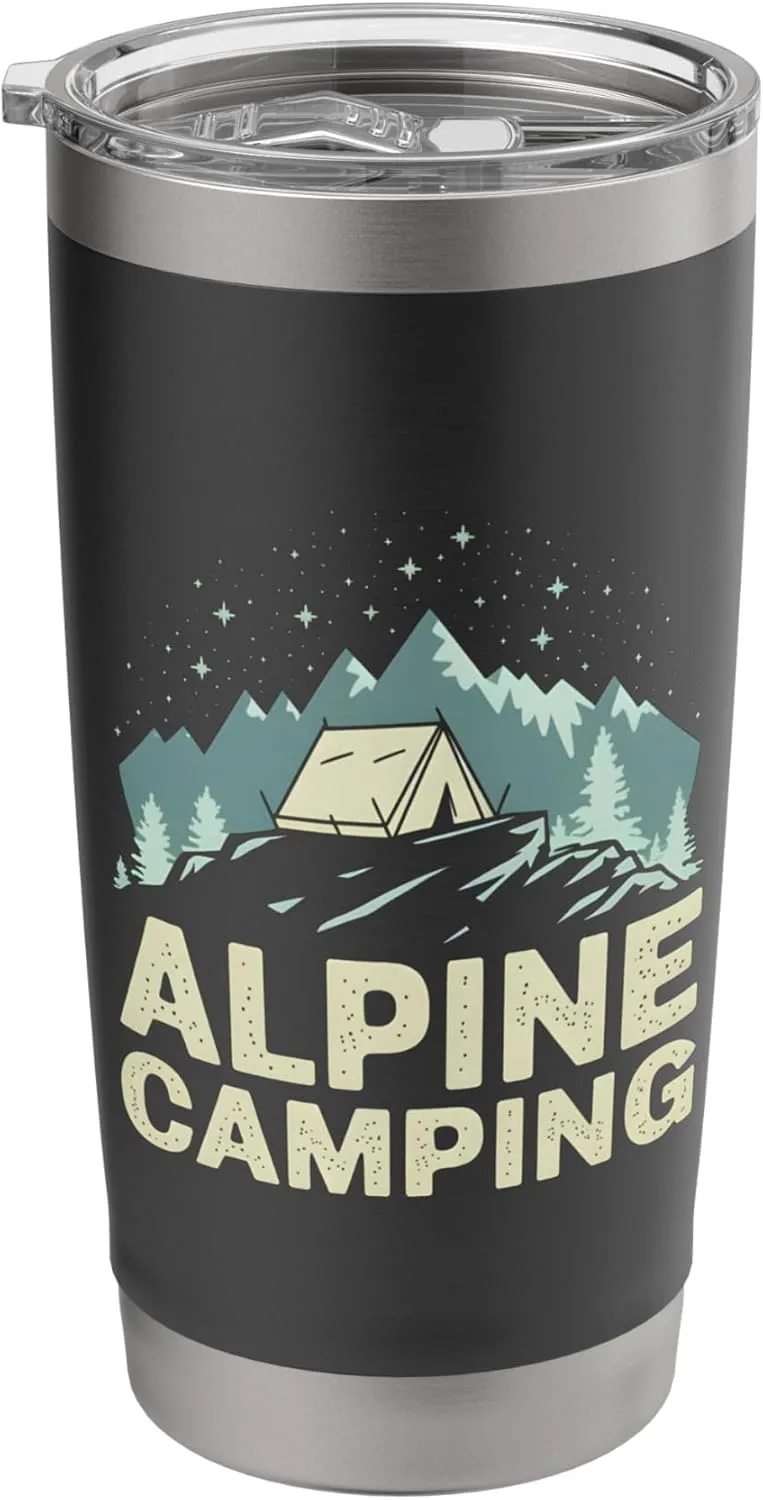 Alpine Camping Night Stars Camp Adventure Stainless Steel Insulated Tumbler