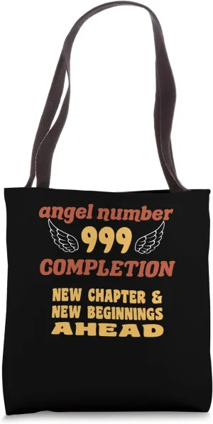 Angel Number 999 Completion Numerology Personal Number 999 Tote Bag