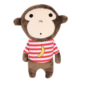Apomelo Monkey Car Seat Belt Pillow for Head Support Adjustable Seat Strap Shoulder Pads,Neck Support Pillow for Travel Seatbelt Buddy, Banana Monkey