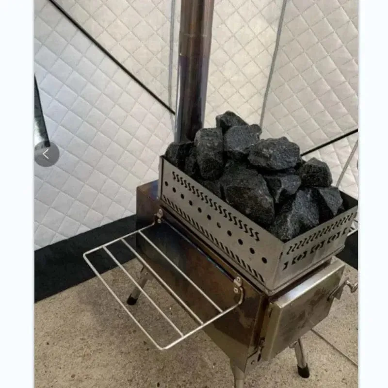 Arctic Heatwave Portable Stove - Premium Stainless Steel Wood-Burning Heater for Outdoor Saunas