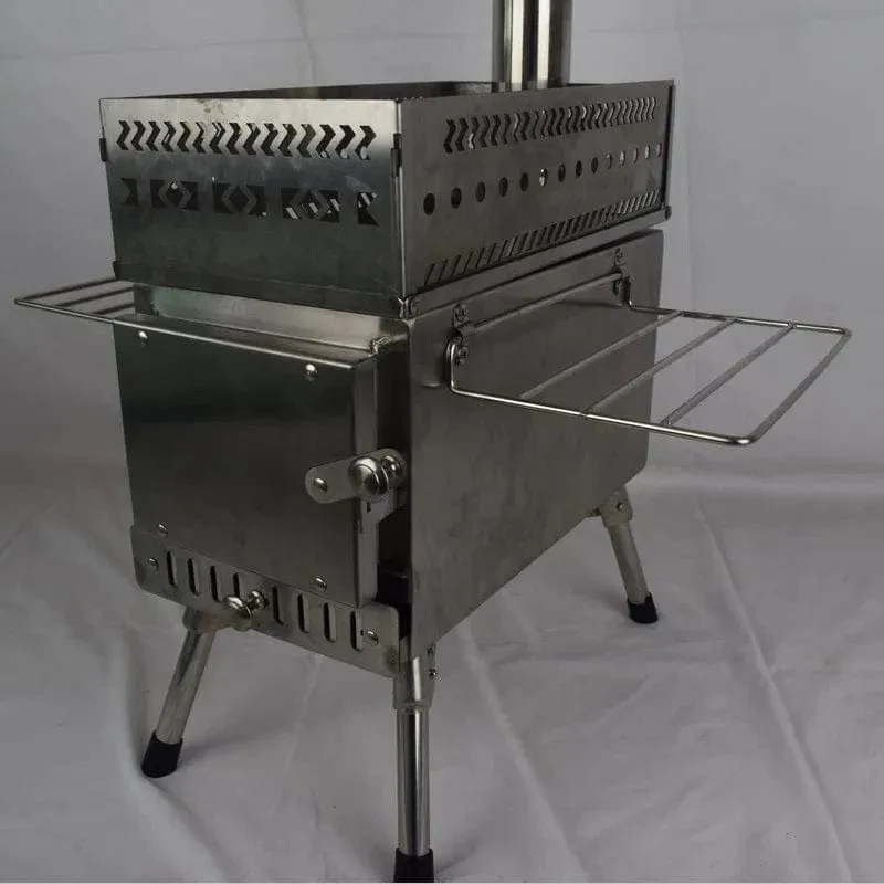 Arctic Heatwave Portable Stove - Premium Stainless Steel Wood-Burning Heater for Outdoor Saunas