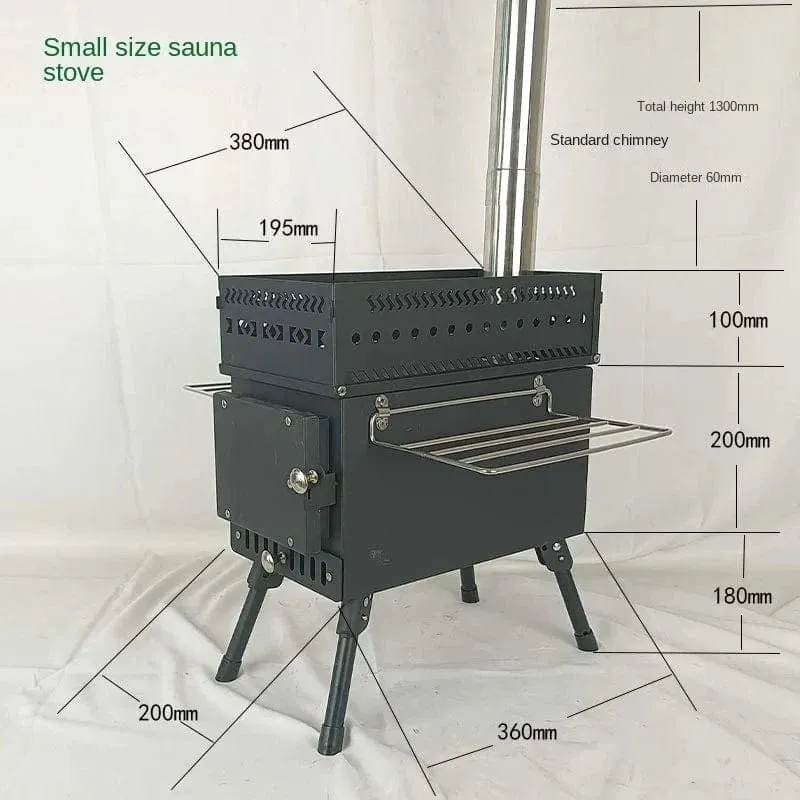 Arctic Heatwave Portable Stove - Premium Stainless Steel Wood-Burning Heater for Outdoor Saunas