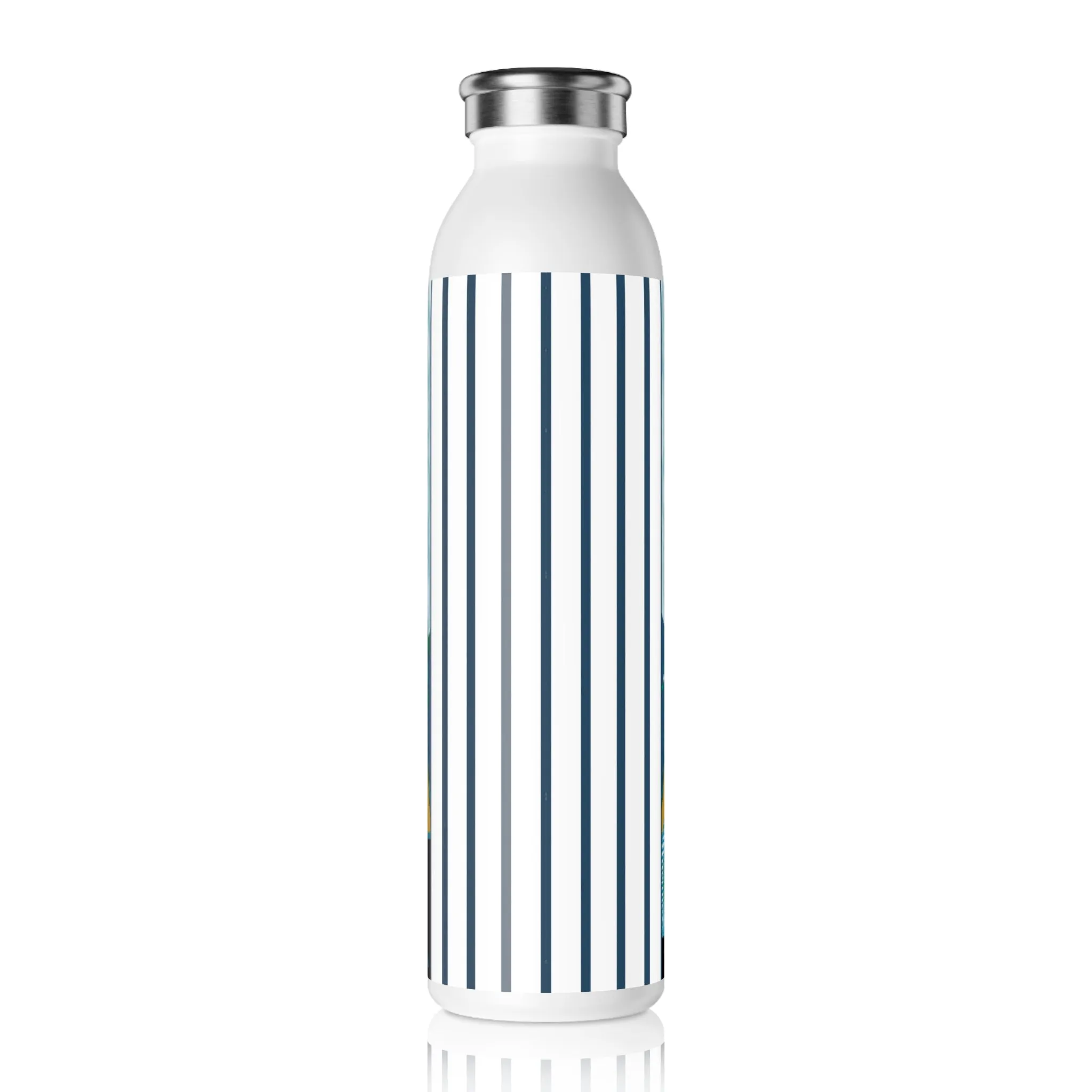 Art Deco Christmas Elegance Slim Water Bottle