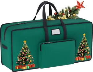 Artificial Christmas Tree Storage Box 7.5 FT Christmas Tree Bag Storage for Christmas Tree Ornament Storage Box Heavy Duty Xmas Tree Storage Bag Container with Reinforced Handles for Holiday