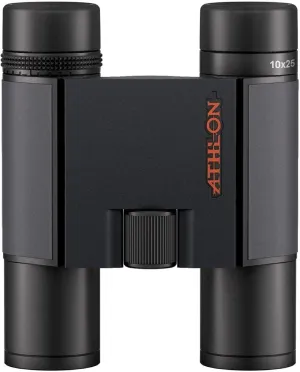 Athlon Optics 10x25 Midas G2 UHD Black Binoculars with Eye Relief for Adults and Kids, High-Powered Binoculars for Hunting, Birdwatching, and More