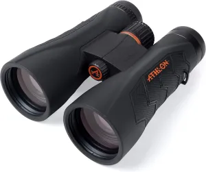 Athlon Optics 10x50 Midas G2 UHD Black Binoculars with Eye Relief for Adults and Kids, High-Powered Binoculars for Hunting, Birdwatching, and More