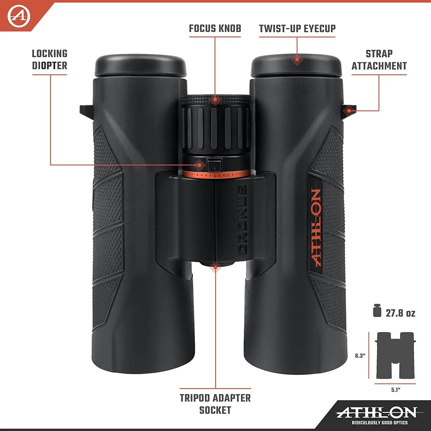 Athlon Optics Cronus 10x42 UHD Binoculars