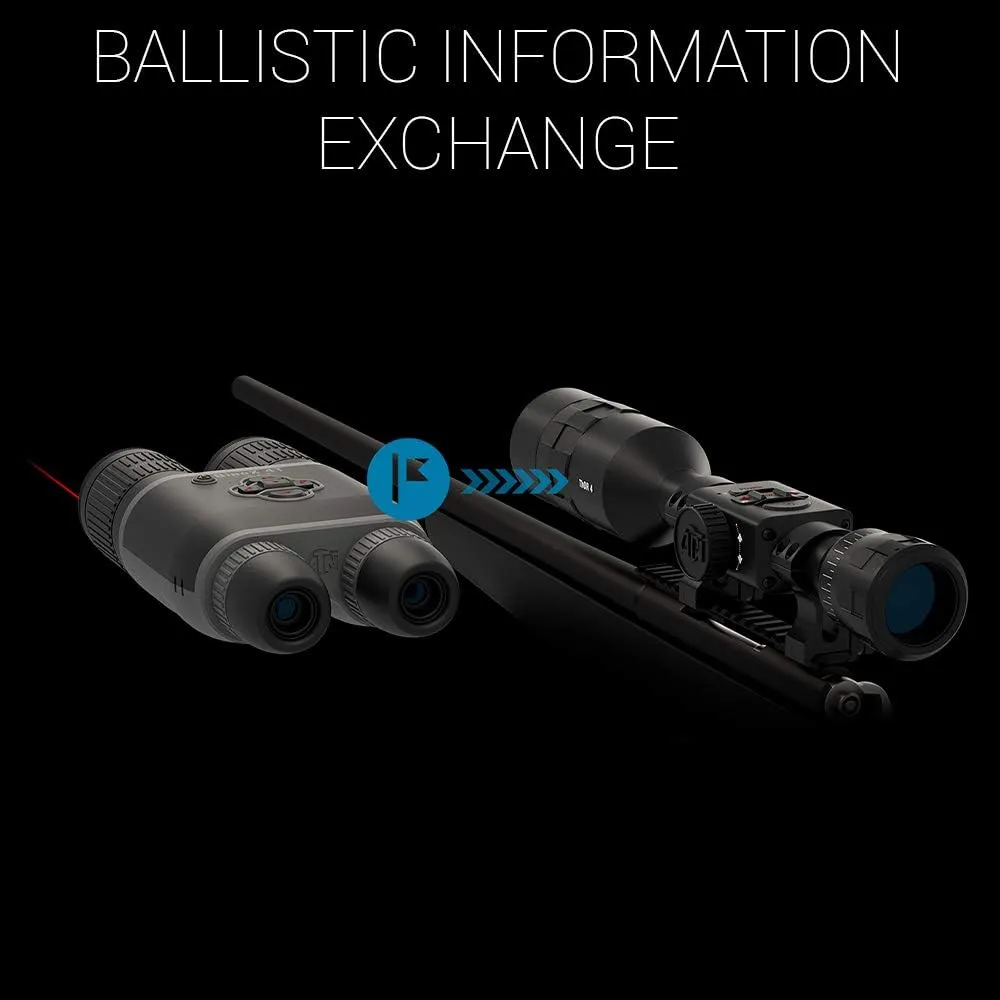 ATN BINOX 4T 384x288, 4.5-18x Smart HD Thermal Binoculars w/Laser Rangefinder, Video Record, Wi-Fi, E-Compass, 16hrs  Battery Power