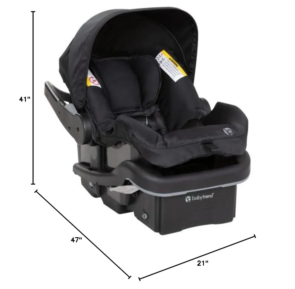 Baby Trend Expedition® Race Tec™ PLUS Jogger Travel System with EZ-Lift™ PLUS Infant Car Seat, Ultra Black