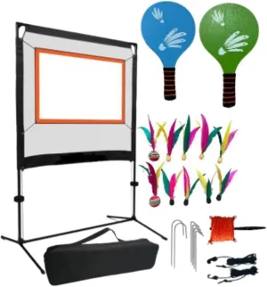 Badminton Net Replacement Easy Setup with Shuttlecocks for Beach