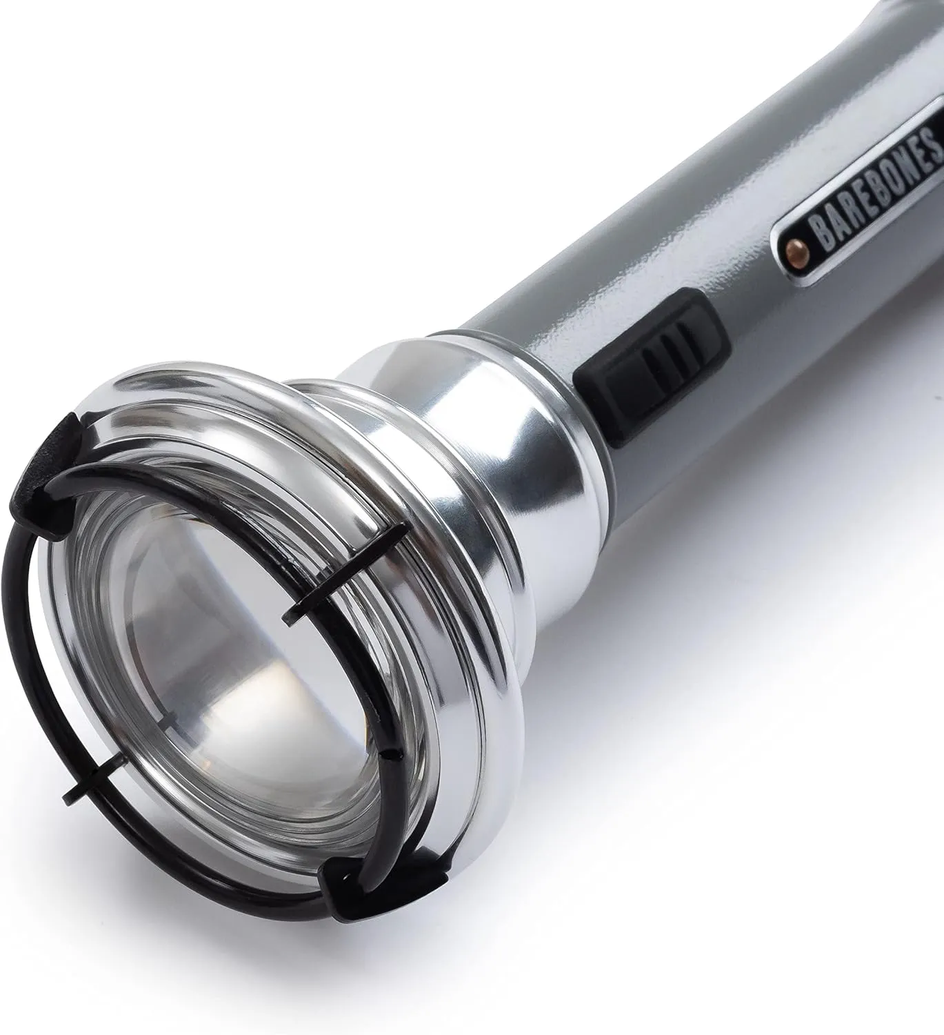 Barebones Vintage Flashlight - Slate Gray, USB Rechargeable LED Flashlight, 15-Hour Run Time, 170 Lumens, Compact and Durable, Water-Resistant Camping Gear and Hiking Accessory