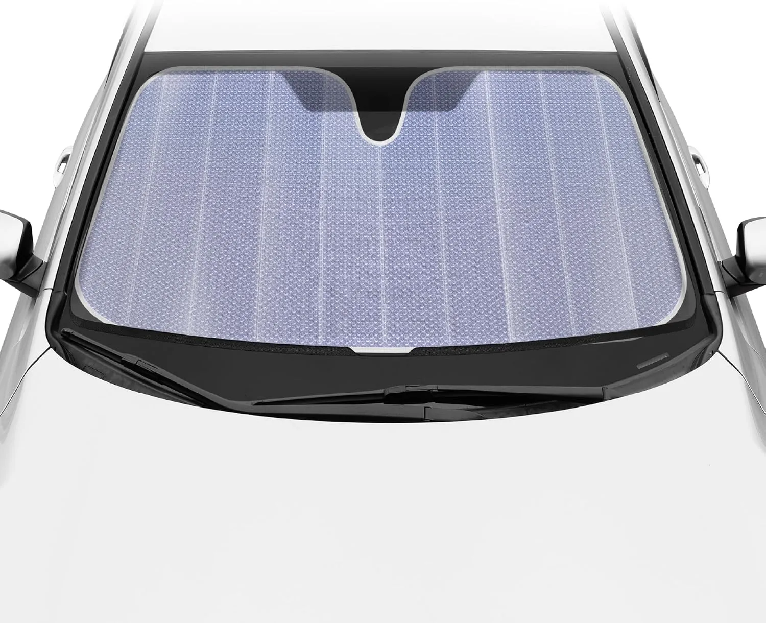 BDK Lavender Shine Car Windshield Sun Shade Accordion Folding Sunshade, Blocks UV Rays Sun Visor, Front Window Protector - Easy Setup Keeps Your Vehicle Cool - 57 x 27 inches