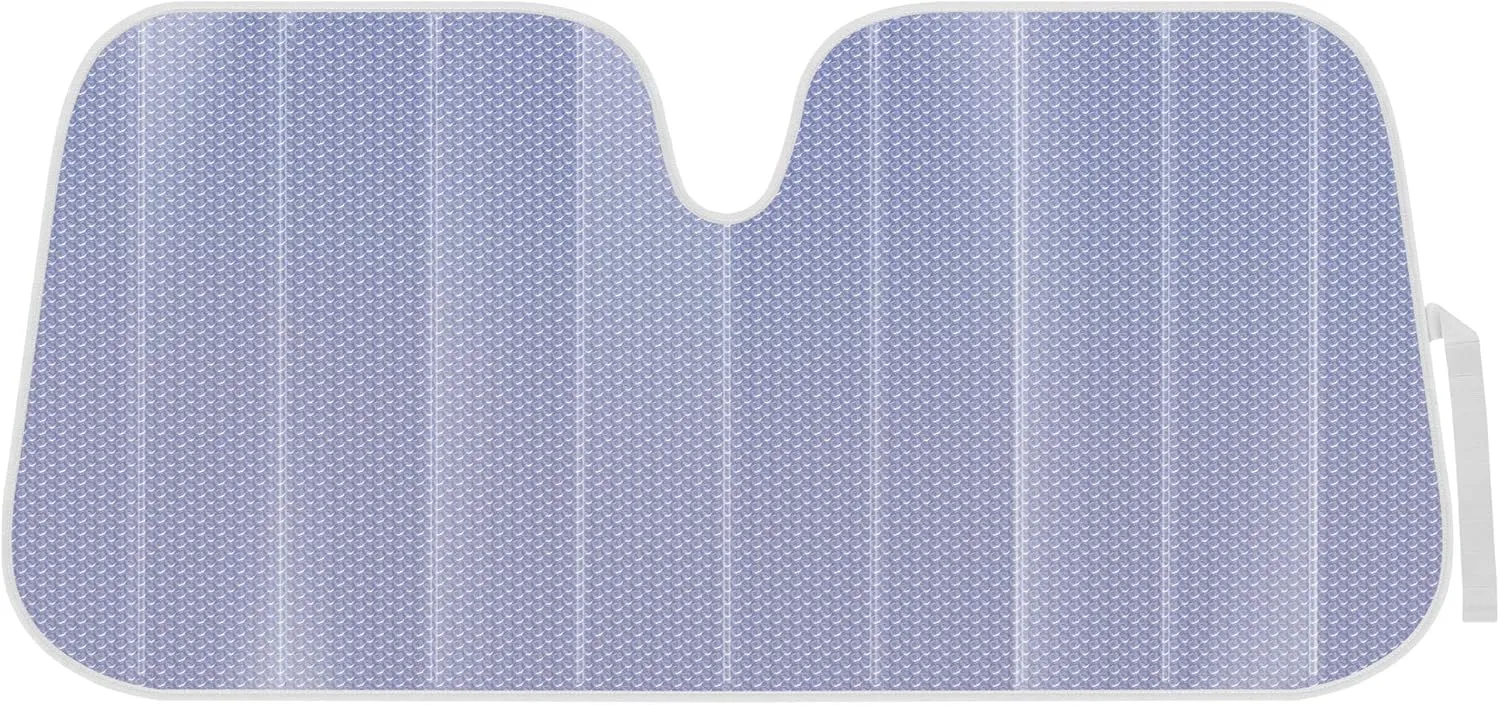 BDK Lavender Shine Car Windshield Sun Shade Accordion Folding Sunshade, Blocks UV Rays Sun Visor, Front Window Protector - Easy Setup Keeps Your Vehicle Cool - 57 x 27 inches