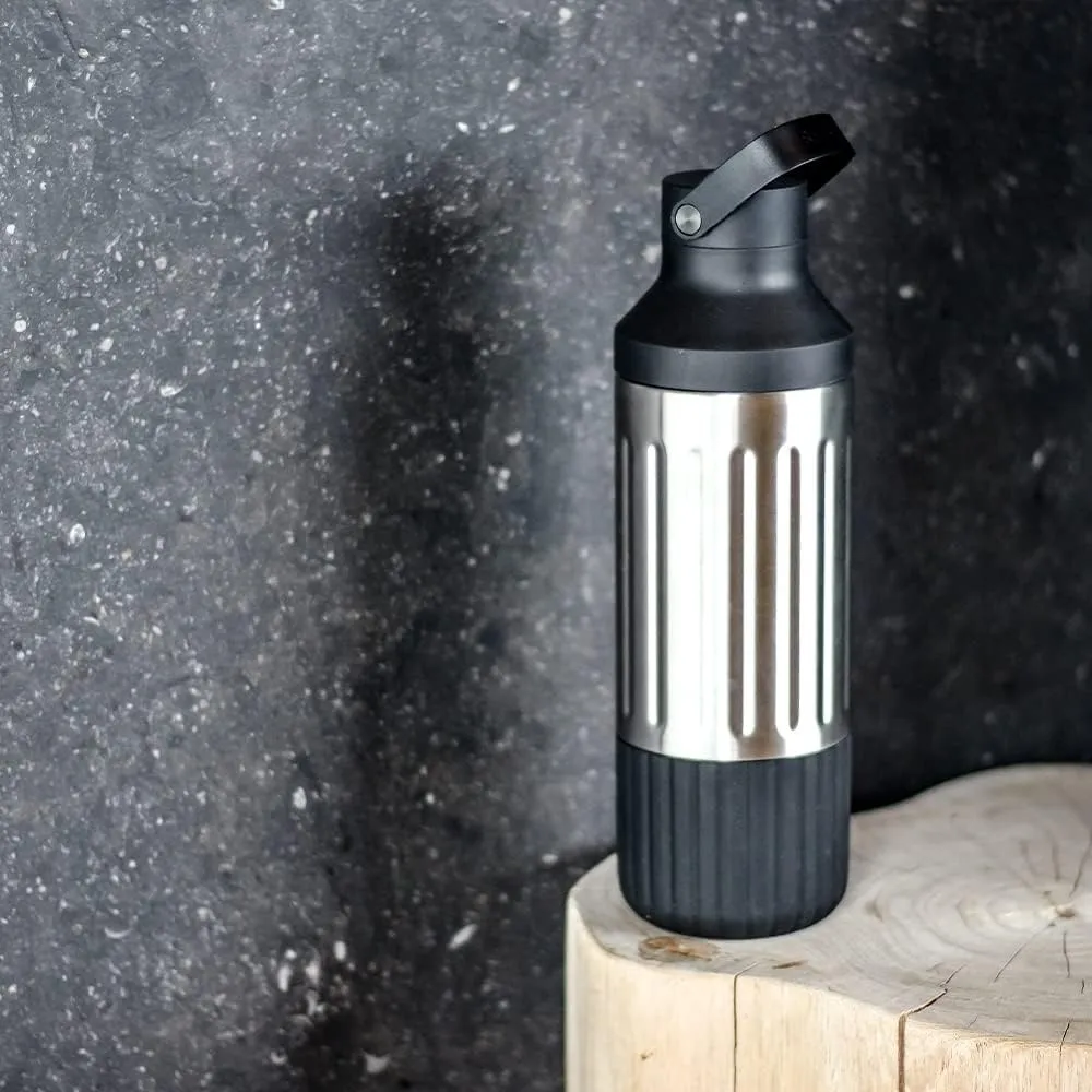 BEAST Stainless Steel Hydration Bottle with Carry Cap, 22oz (Pebble Grey)