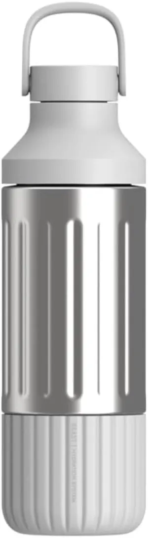 BEAST Stainless Steel Hydration Bottle with Carry Cap, 22oz (Pebble Grey)