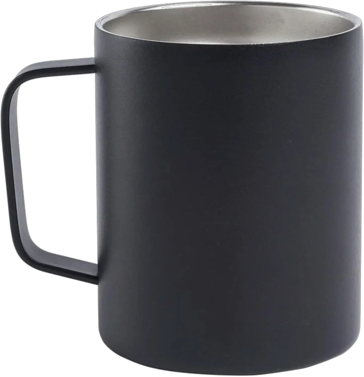 Beretta Durable Versatile Camping Outdoor Stainless Steel Double Insulated 12 Oz Mug with Trident Logo & C-Shaped Handle