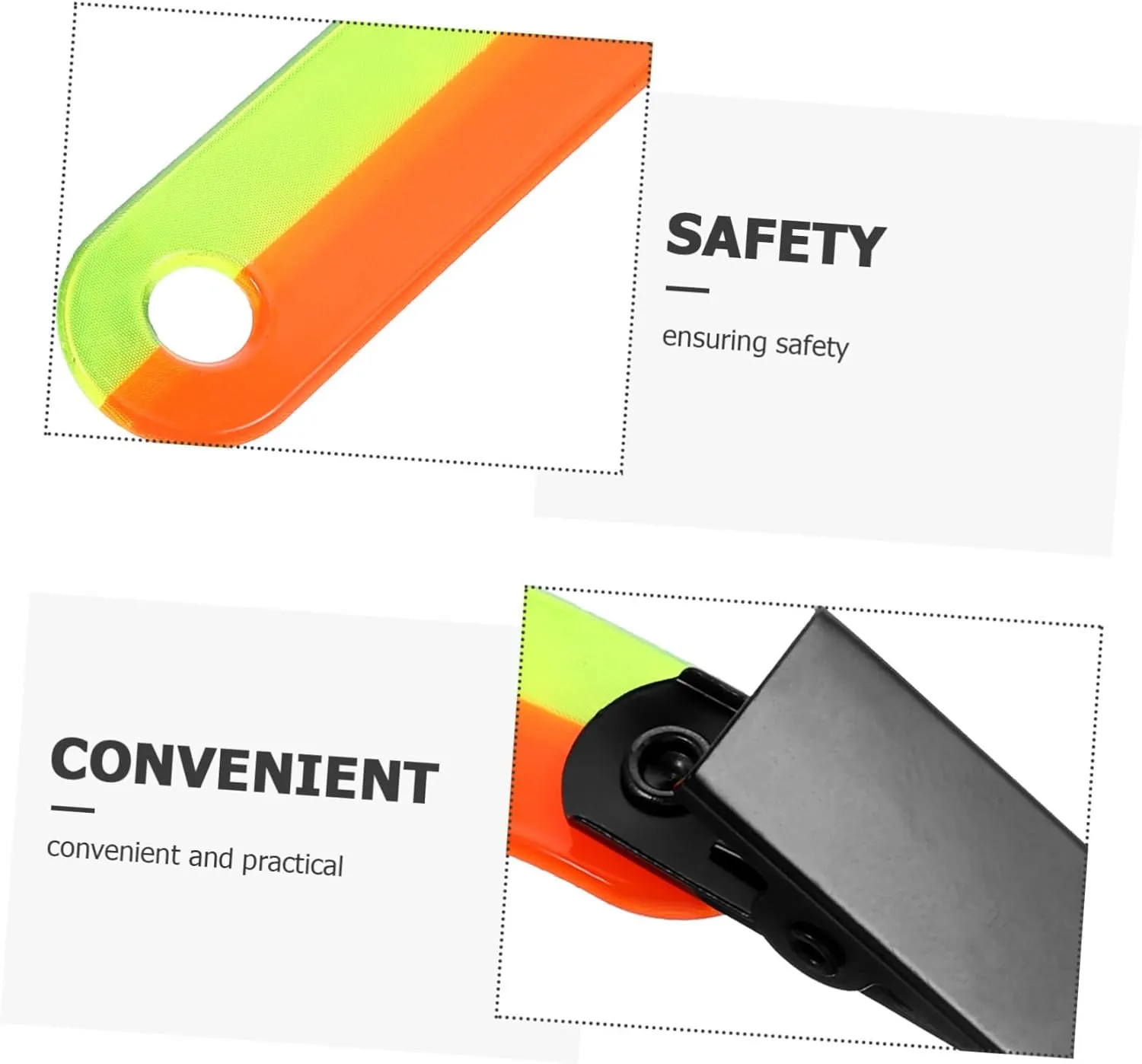 BESPORTBLE Fluorescent Label Holder Running Belt Outdoor Stair Treads Pendants Marker Reflectors Trail Cones Sports