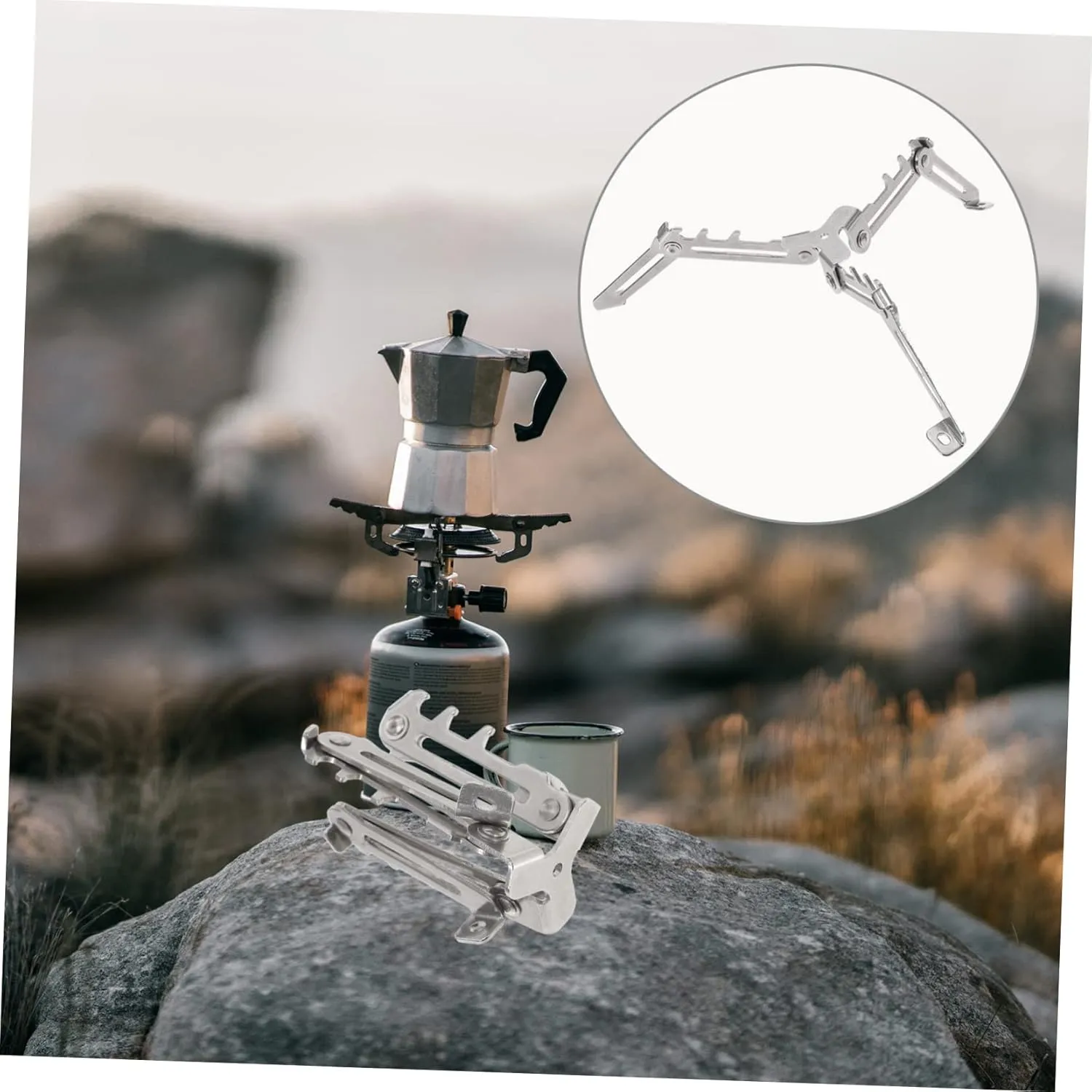 BESPORTBLE Gas Tank Bracket Folding Tank Stand Outdoor Gas Stand Stabilizer for Gas Tank Folding Canister Stand