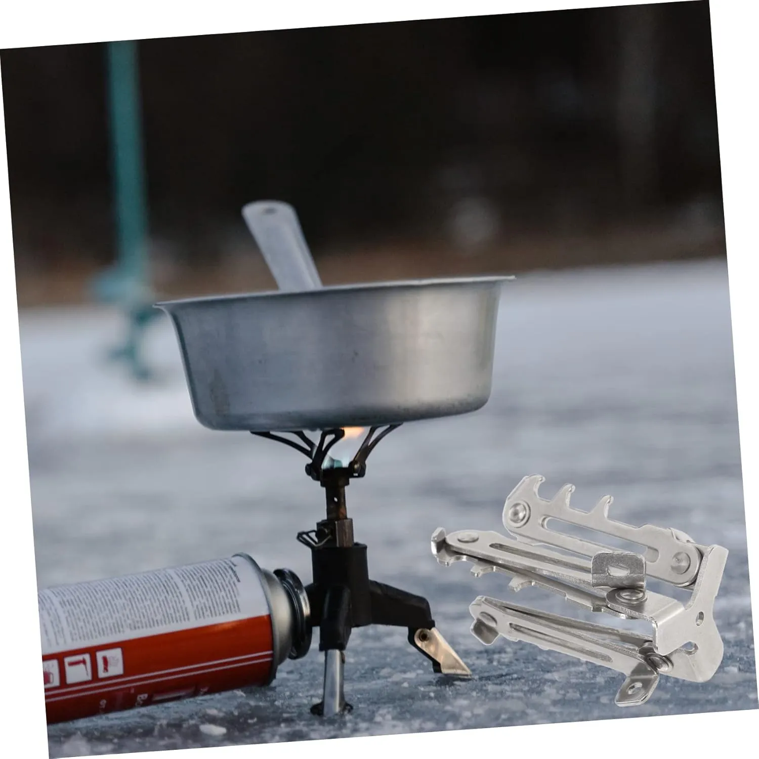 BESPORTBLE Gas Tank Bracket Folding Tank Stand Outdoor Gas Stand Stabilizer for Gas Tank Folding Canister Stand