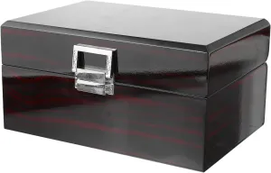 BESTYASH Elegant Wooden Watch Display Box High-end Jewelry Box Single Watch Holder Portable Leather Easy Open Buckle