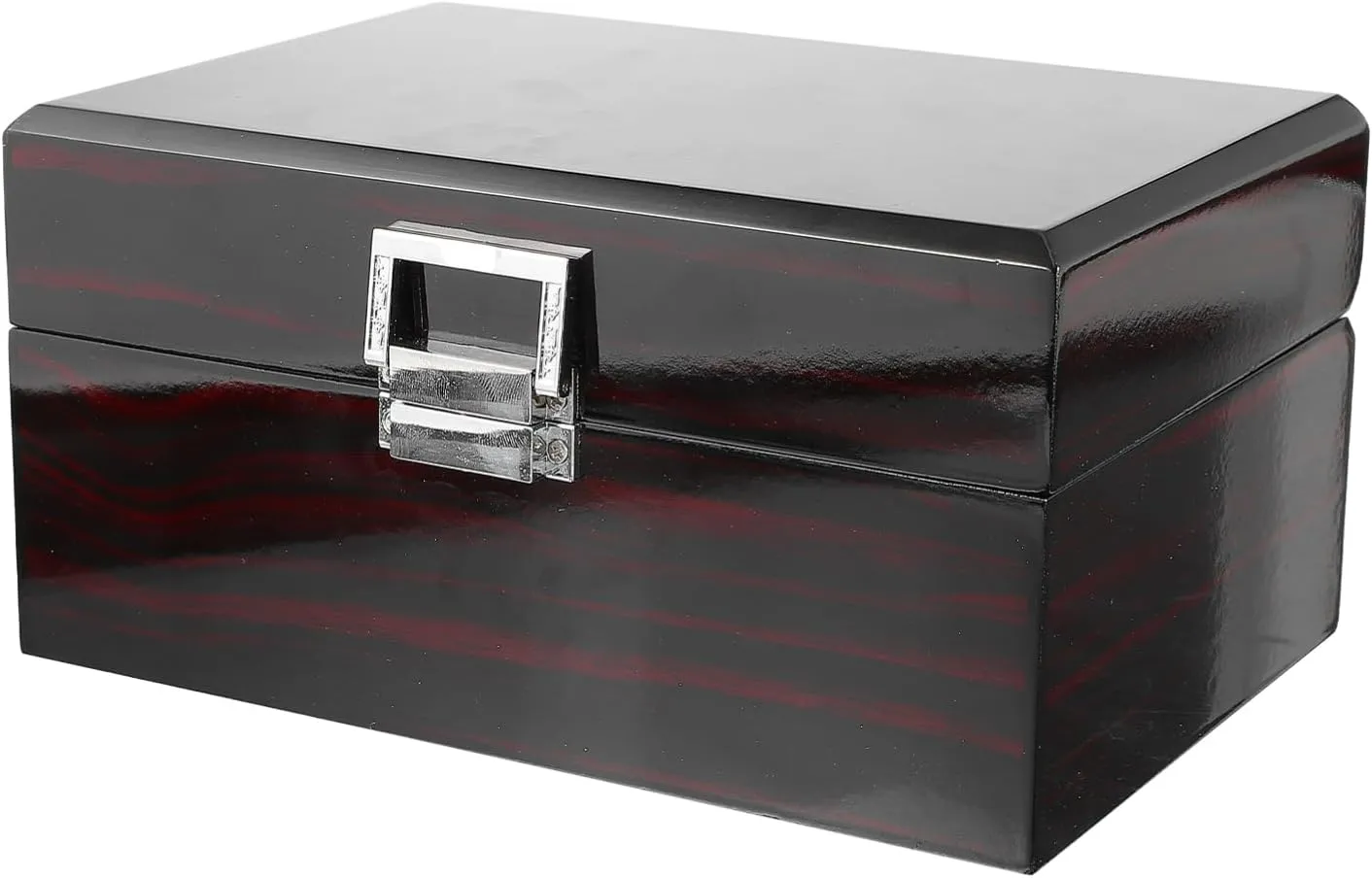 BESTYASH Elegant Wooden Watch Display Box High-end Jewelry Box Single Watch Holder Portable Leather Easy Open Buckle