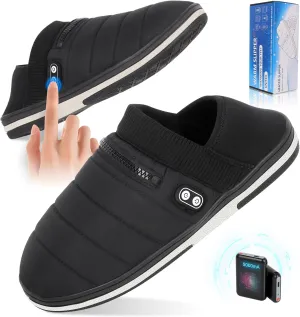 BIAL Heated Slippers - Unisex Electric Heating Pad for Feet, Rechargeable Battery Shoes, Cordless Heat Foot Warmer for Men Women, Cold Weather Winter Slippers