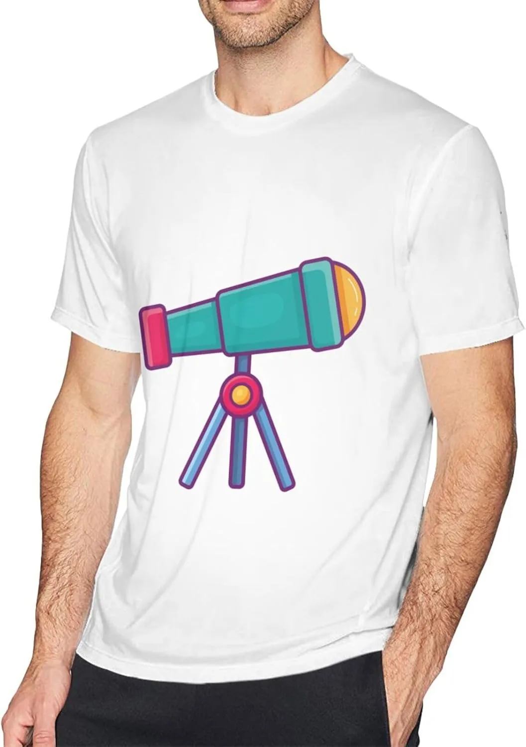 Binoculars T-Shirt Cotton Short Sleeve for Men Women T-Shirt