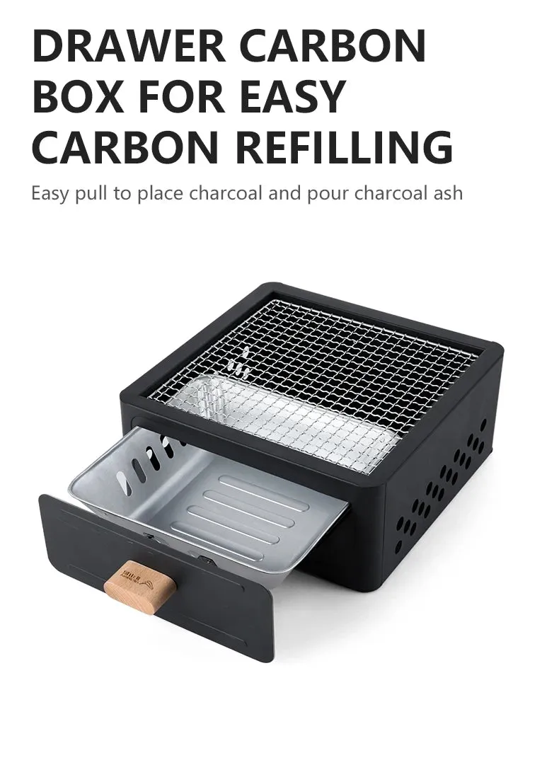 BISINNA Multi-functional Camping Stove BBQ Charcoal Grill Portable Burner Outdoor Camp Picnic