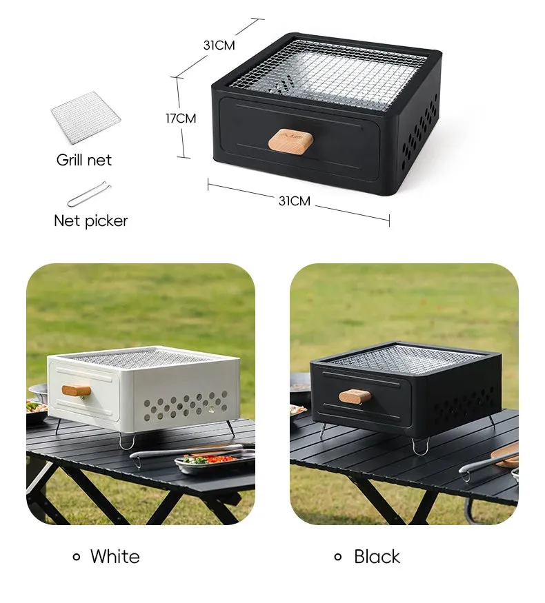 BISINNA Multi-functional Camping Stove BBQ Charcoal Grill Portable Burner Outdoor Camp Picnic