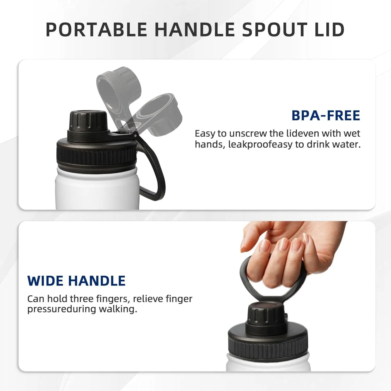 Black and White Racing 18 OZ Insulated Stainless Steel Bottles, Sports Water Tumbler with Lid Unisex Insulated Water Cup for Outdoor Sports Hiking Cycling﻿