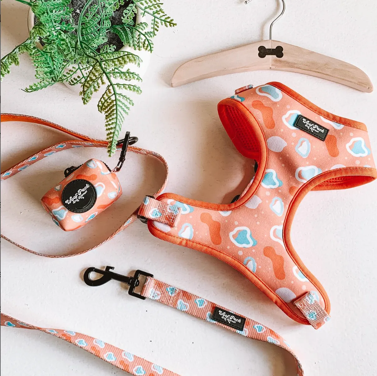 Blobby Orange Adjustable Harness