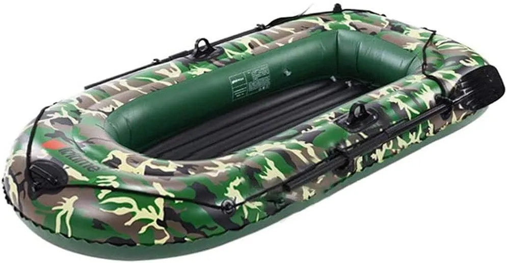 Boat Raft Seahawk Inflatable Set 2/3/4 Person Inflatable Dinghy Rowing Boats for Adults Rubber Dingy Kayak Canoe Fishing Tear-Resistant Foldable Drifting Boat 3 People (2 People)