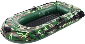 Boat Raft Seahawk Inflatable Set 2/3/4 Person Inflatable Dinghy Rowing Boats for Adults Rubber Dingy Kayak Canoe Fishing Tear-Resistant Foldable Drifting Boat 3 People (2 People)