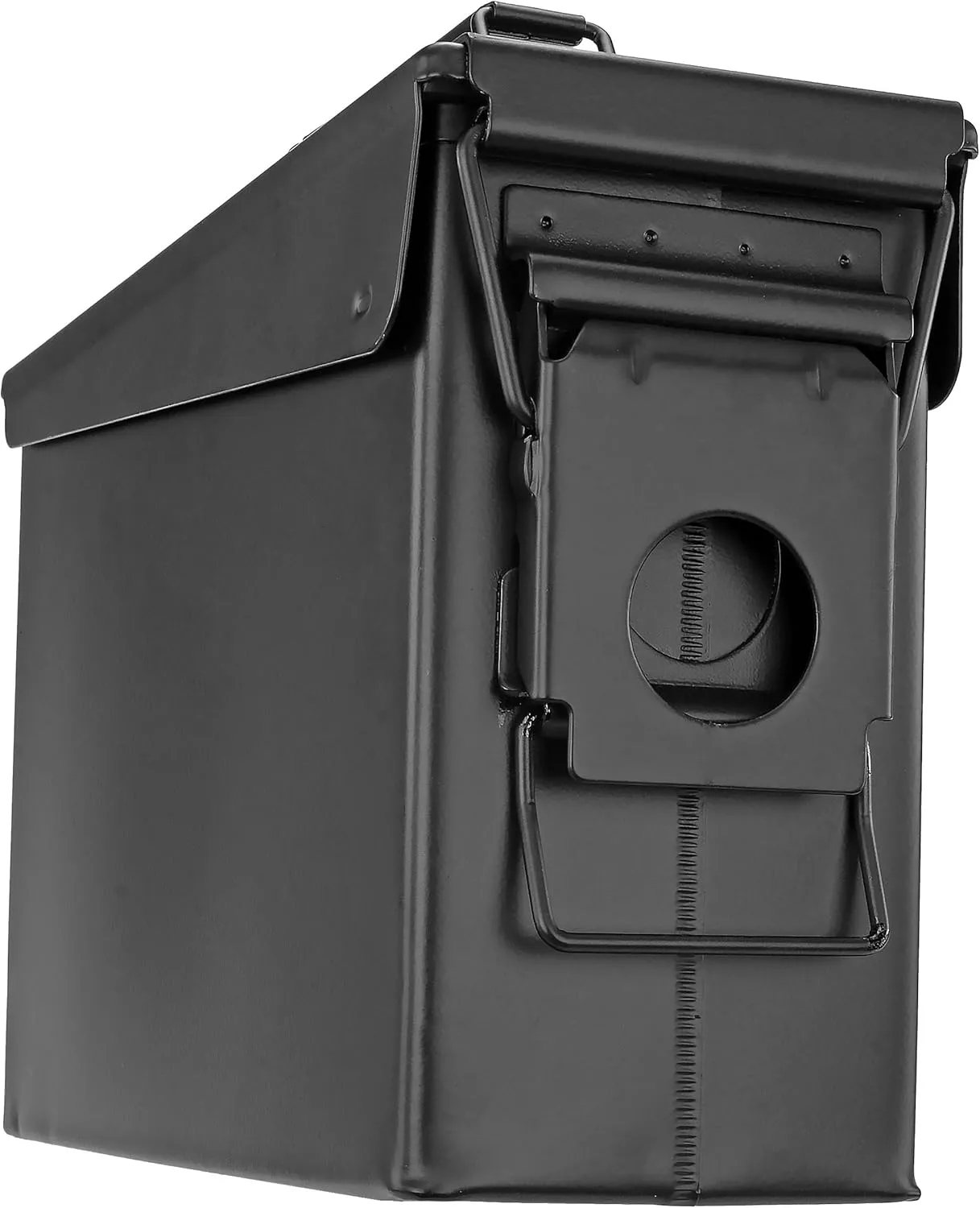 BOOMSTICK Ammo Storage Box, Lockable Ammo Can, Stackable Ammo Container for Shotgun & Pistol Ammunition, Water Resistant Metal Ammo Storage Box