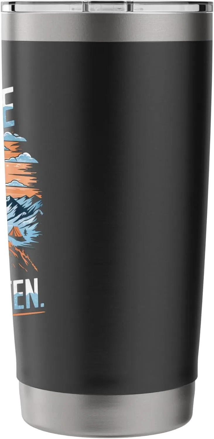 Breathe Deep Alpine Camp Often Alpine Camping Stainless Steel Insulated Tumbler