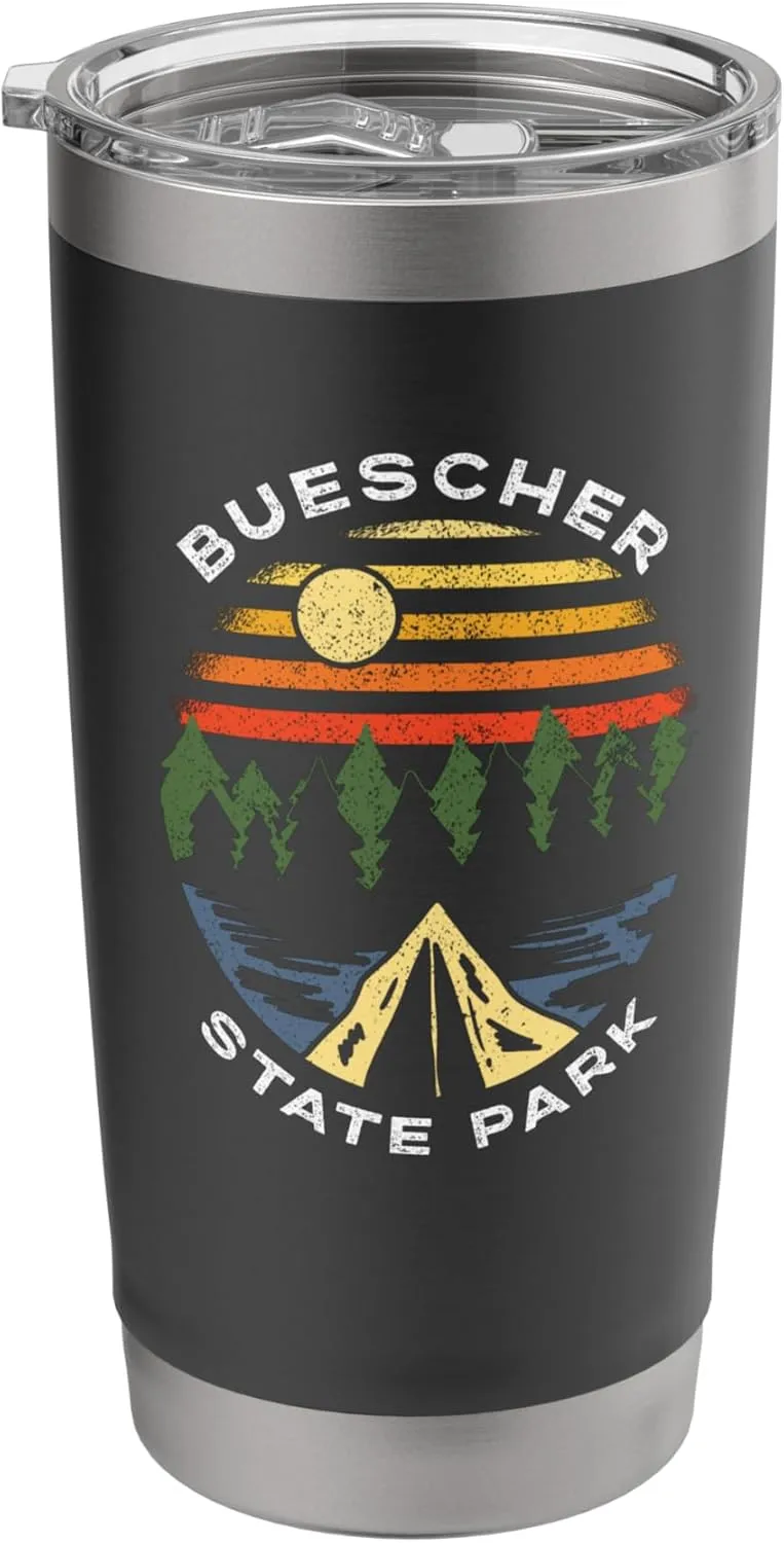 Buescher State Park Texas Camping TX Vacation Souvenir Stainless Steel Insulated Tumbler