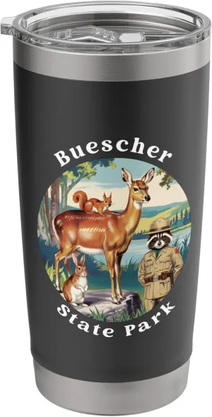 Buescher State Park Texas Outdoors Vacation Souvenir Stainless Steel Insulated Tumbler