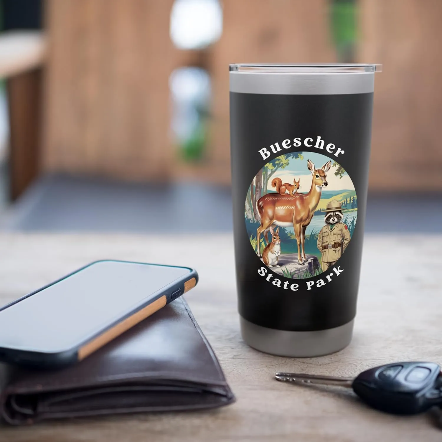Buescher State Park Texas Outdoors Vacation Souvenir Stainless Steel Insulated Tumbler