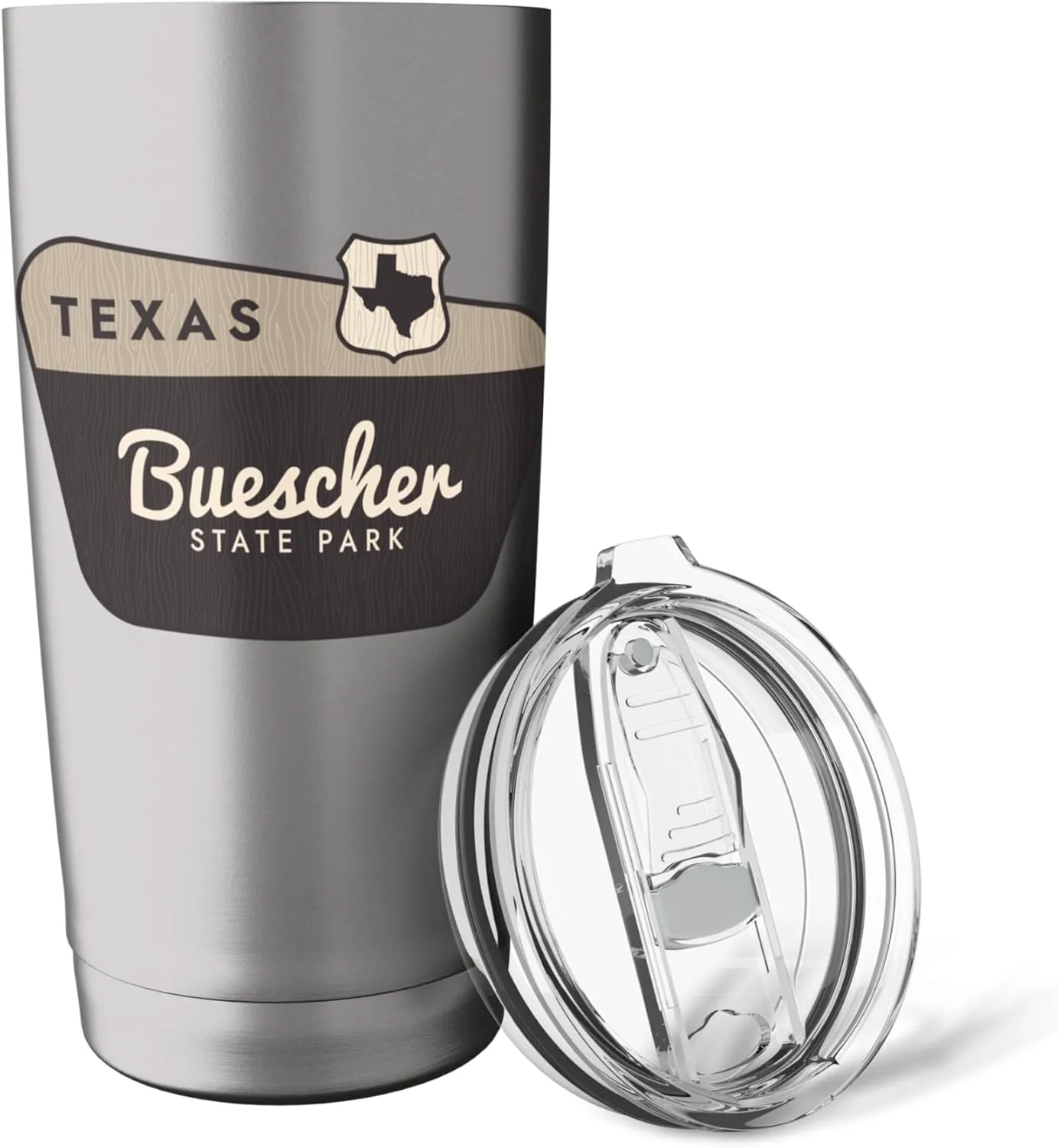 Buescher State Park Texas TX Welcome Sign Vacation Stainless Steel Insulated Tumbler
