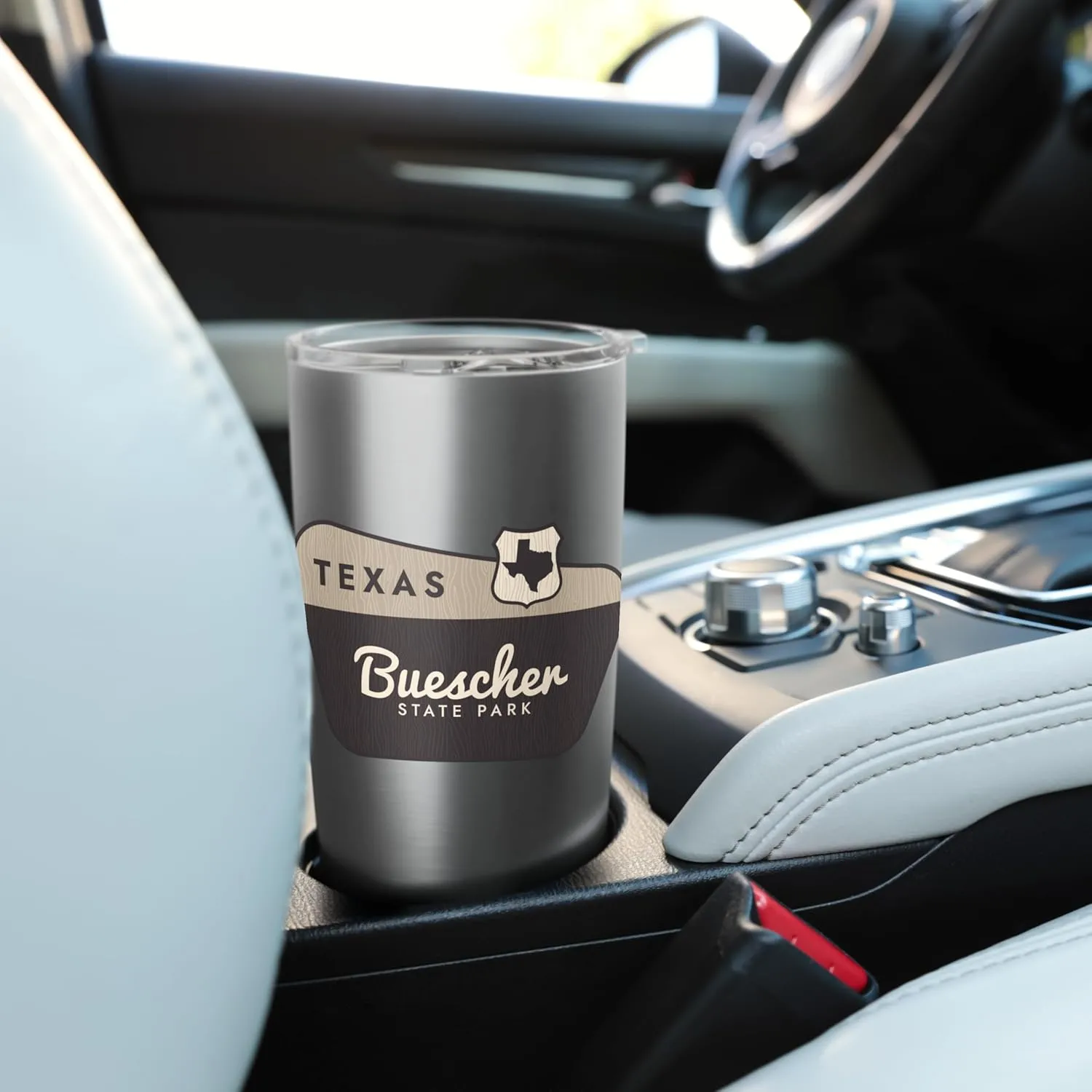 Buescher State Park Texas TX Welcome Sign Vacation Stainless Steel Insulated Tumbler