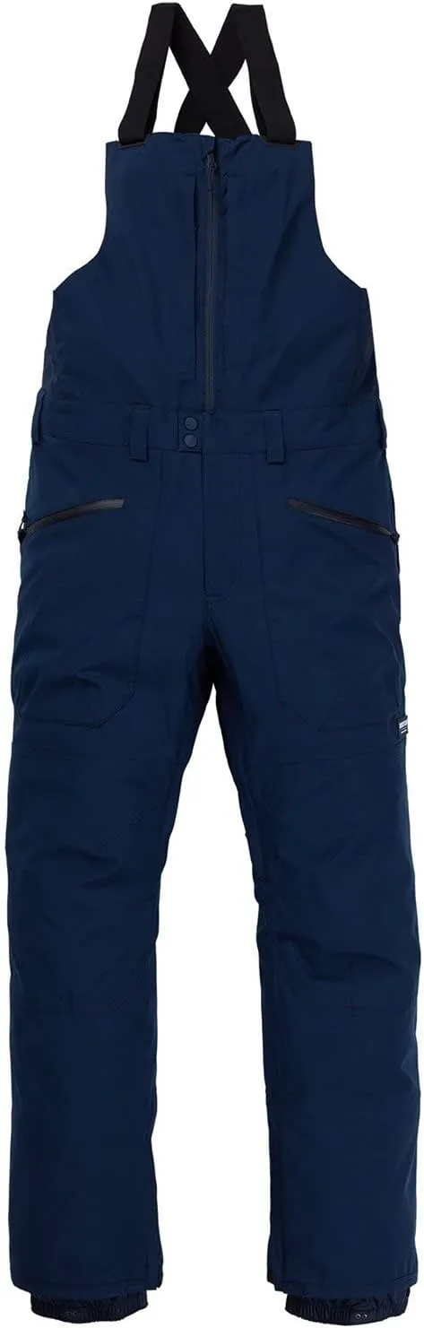 Burton Mens' Reserve 2L Waterproof Snow Bib Pants (Short)