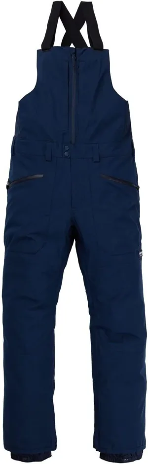 Burton Mens' Reserve 2L Waterproof Snow Bib Pants (Short)