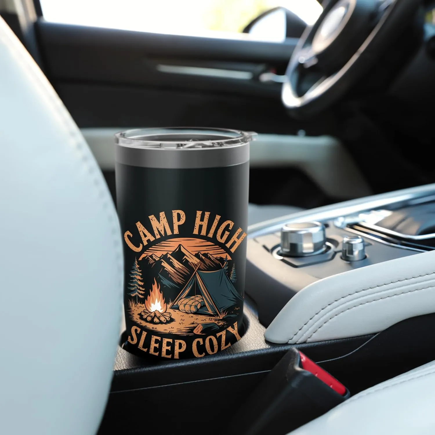 Camp High Sleep Cozy Alpine Camping Stainless Steel Insulated Tumbler