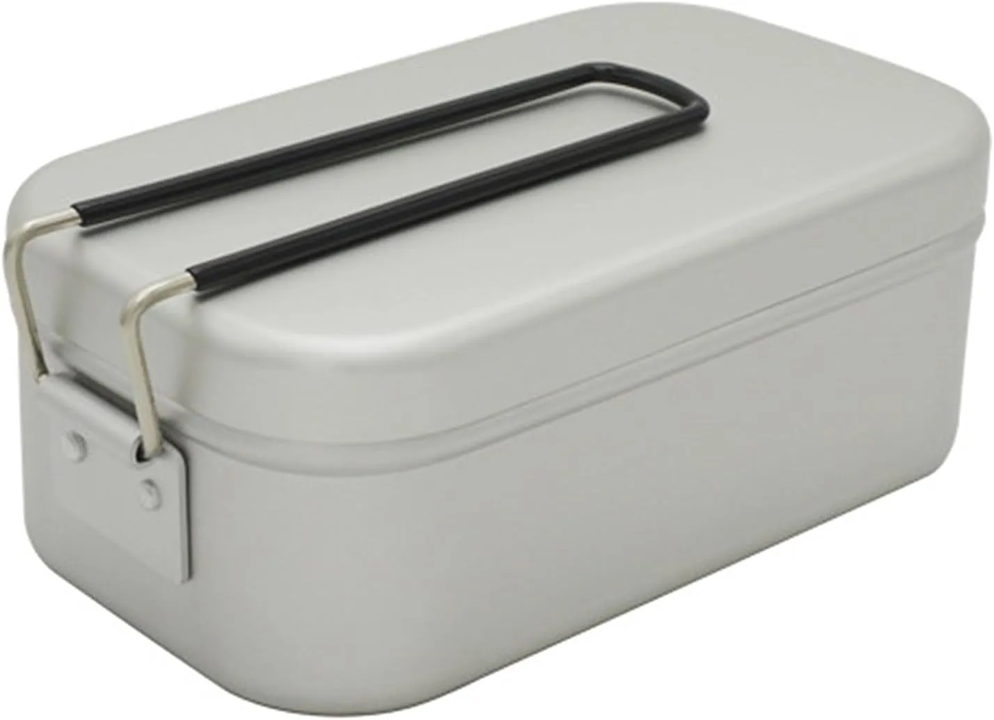 Camping Bento Box Tin Aluminum Alloy Camping Lunch Box with Steaming Rack for Camping Hiking Backpacking Traveling