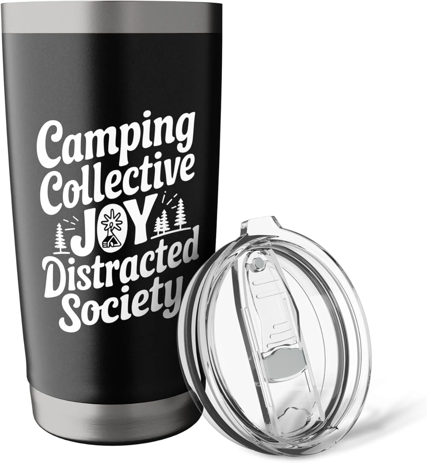 Camping Collective Joy Distracted Society Stainless Steel Insulated Tumbler