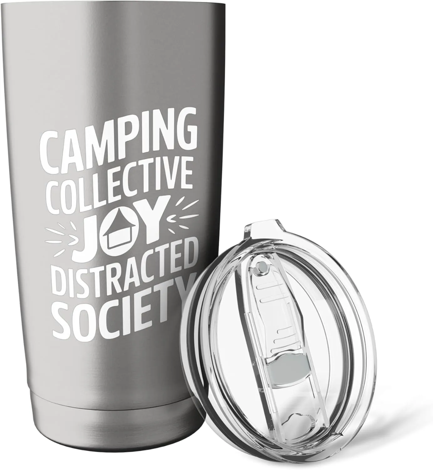Camping Collective Joy Distracted Society Stainless Steel Insulated Tumbler