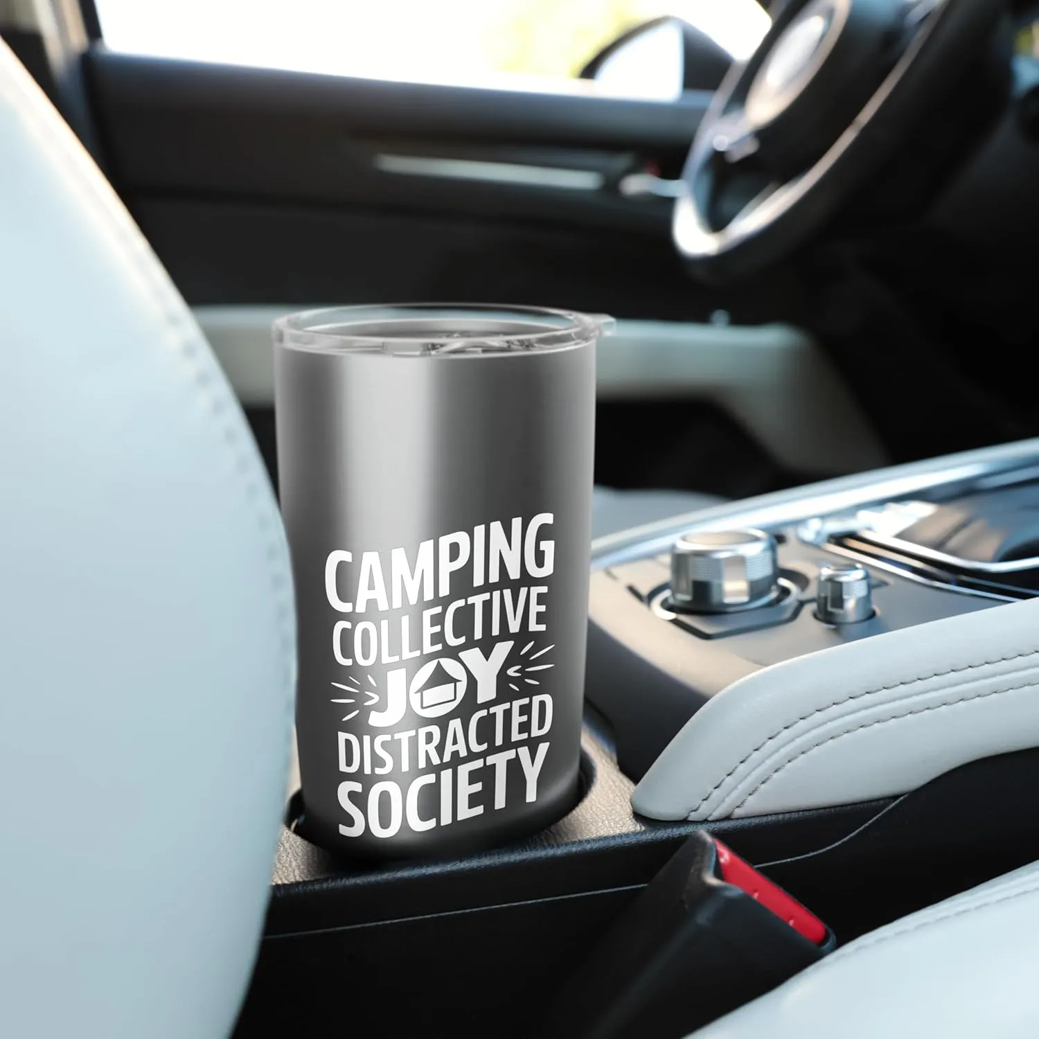 Camping Collective Joy Distracted Society Stainless Steel Insulated Tumbler