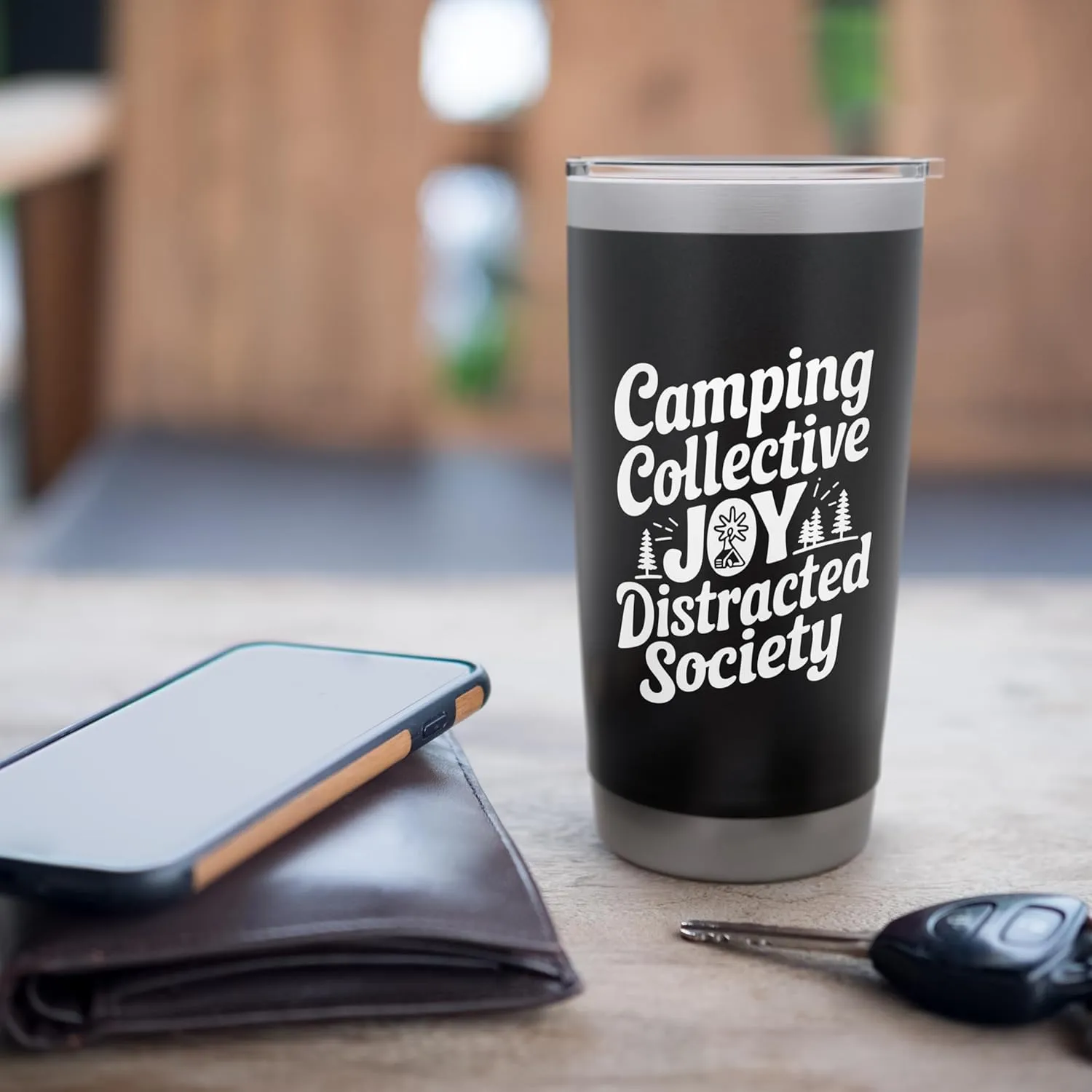 Camping Collective Joy Distracted Society Stainless Steel Insulated Tumbler