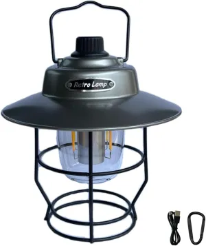 Camping Lights Camping Essentials IPX4 Waterproof Rating Three Lighting Modes Suitable for Camping, Yard and Hiking can Charge Various Electronic devices-1pack (Tranquil Gray)